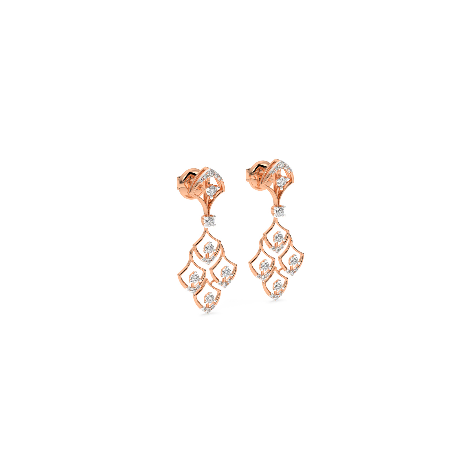 DIAMOND N EARRING 18CT