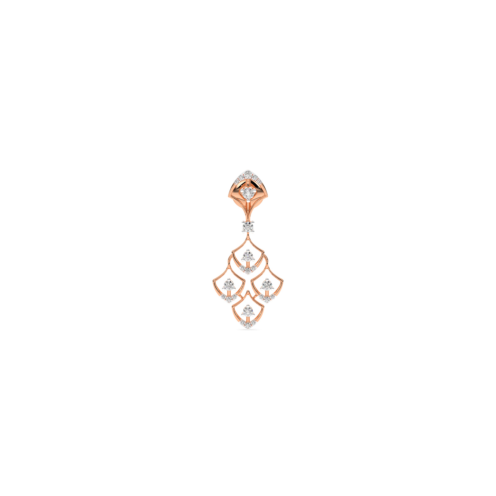 DIAMOND N EARRING 18CT
