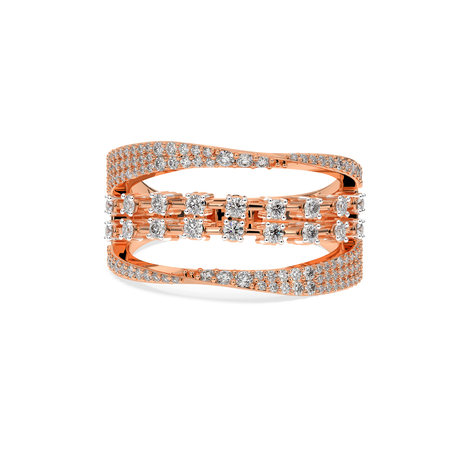 DIAMOND LADIES RING 18CT