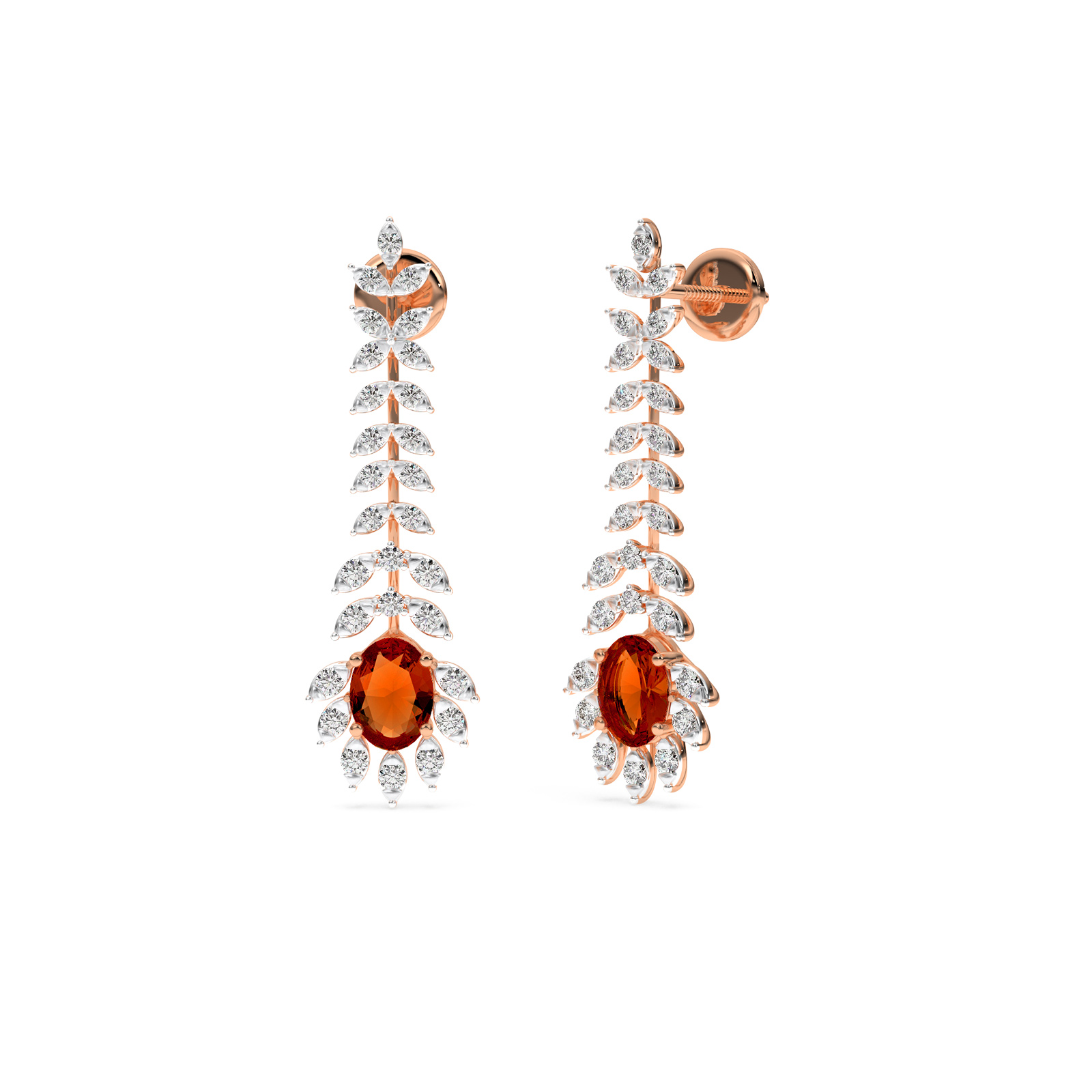 DIAMOND N EARRING 18CT