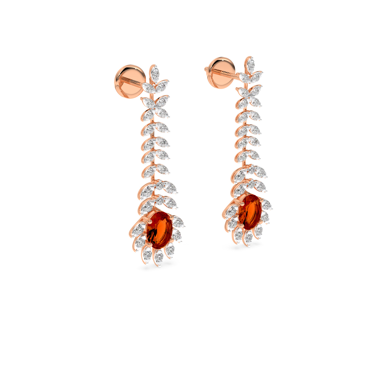 DIAMOND N EARRING 18CT