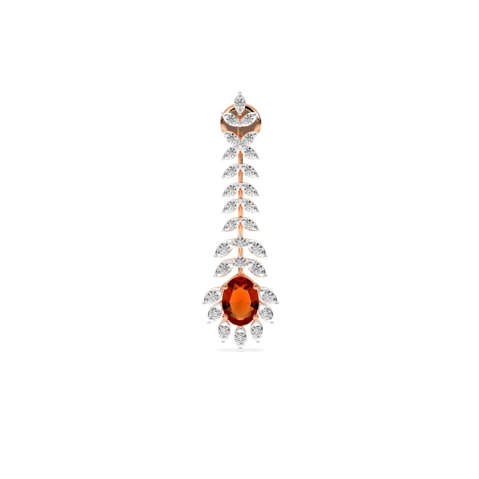 DIAMOND N EARRING 18CT