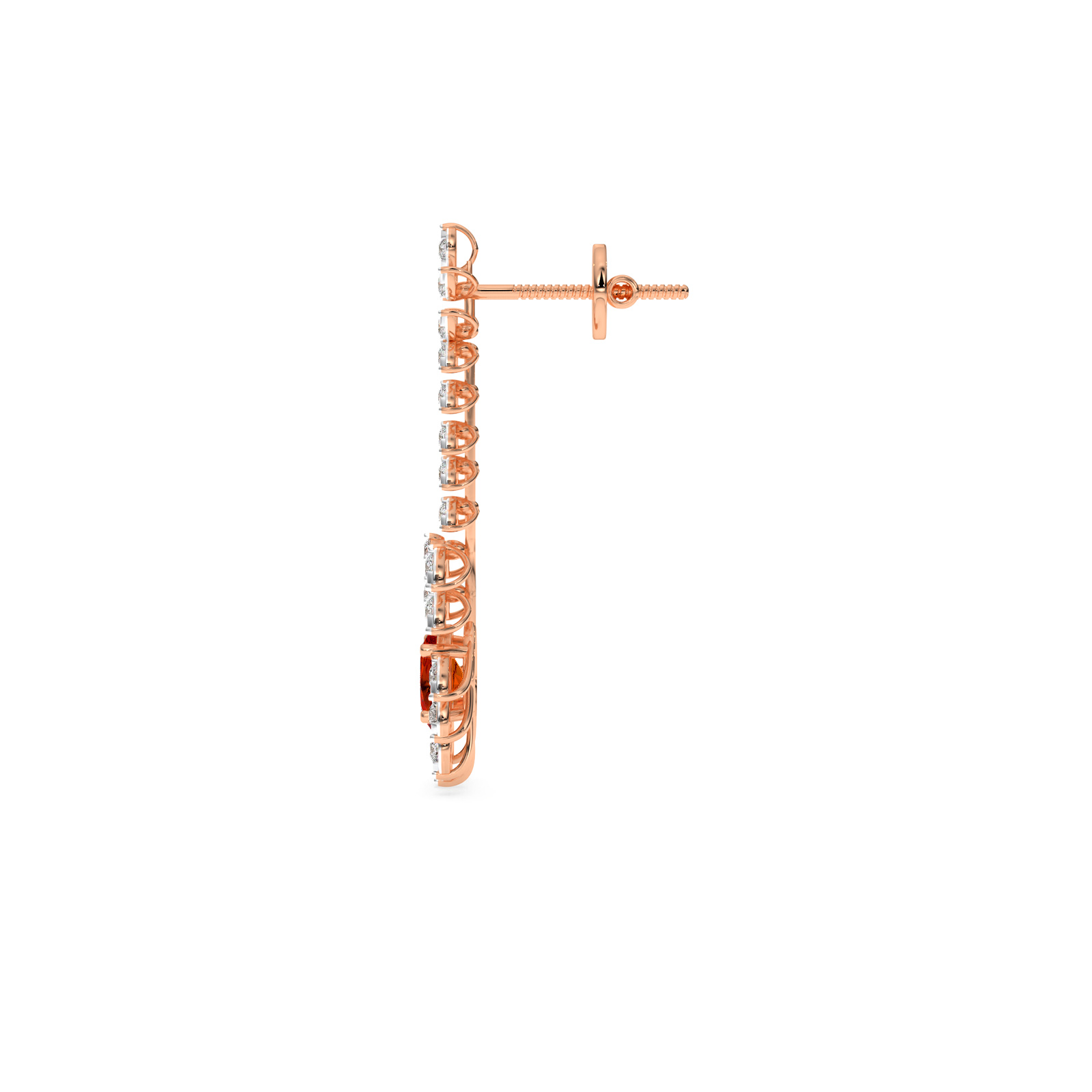 DIAMOND N EARRING 18CT