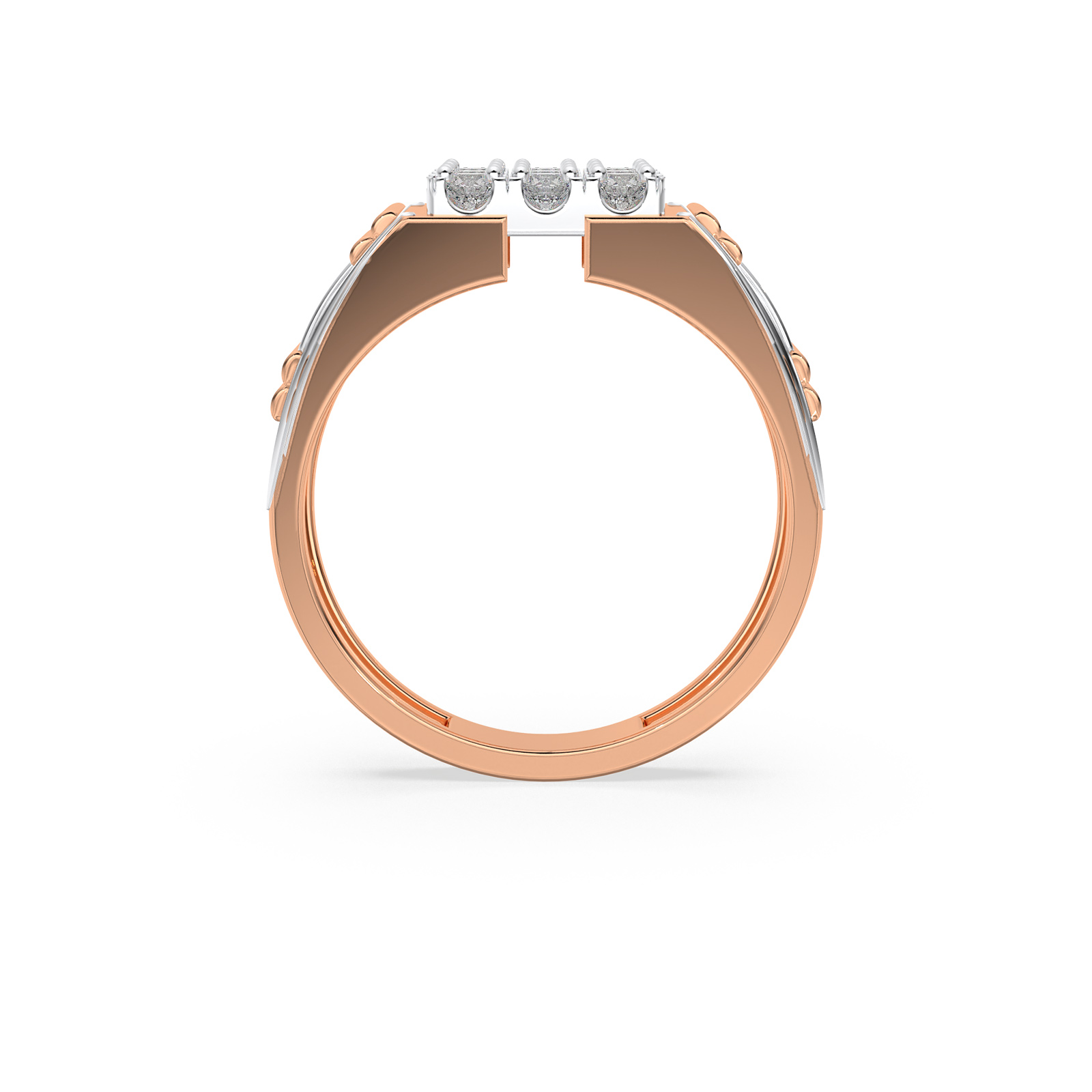 DIAMOND GENTS RING 18CT