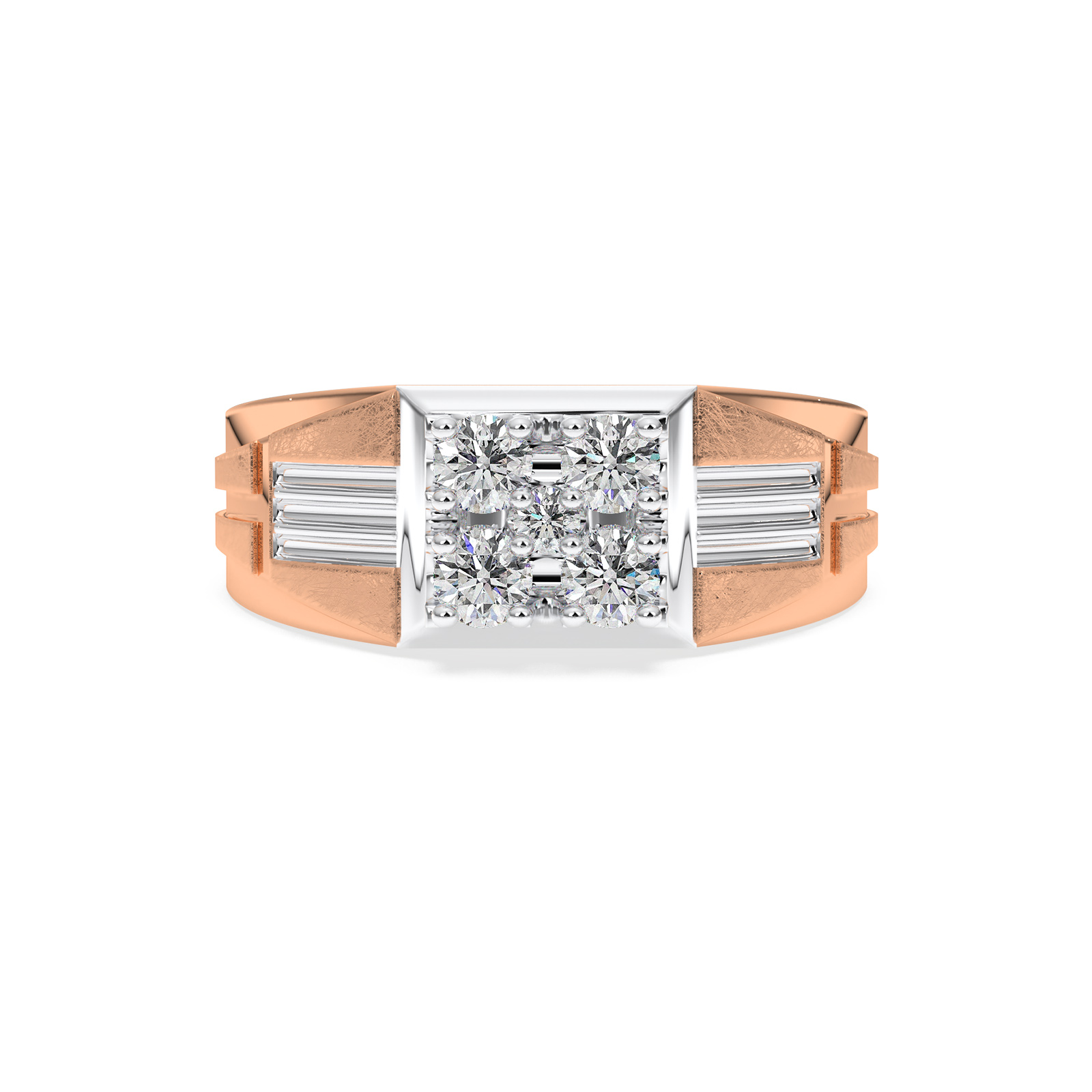 DIAMOND GENTS RING 18CT