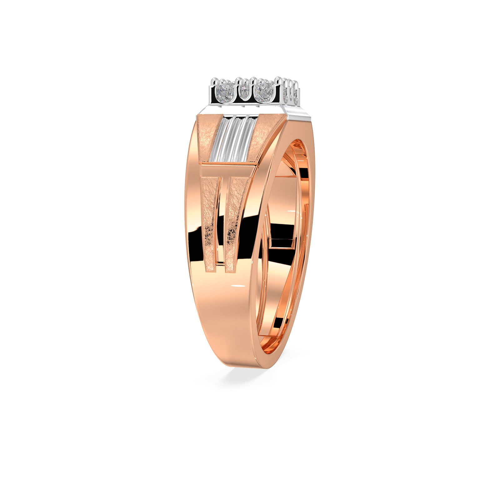 DIAMOND GENTS RING 18CT