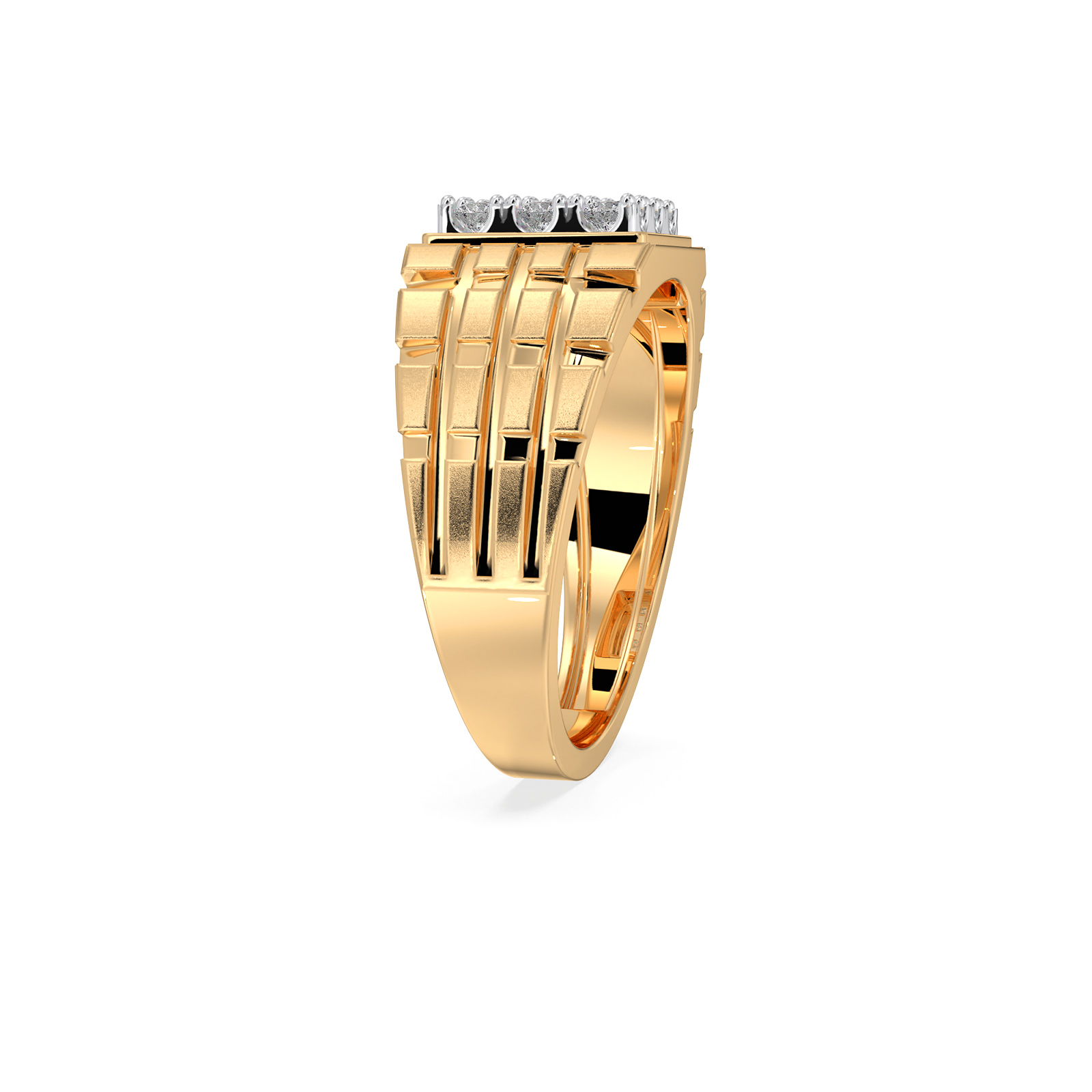 DIAMOND GENTS RING 18CT