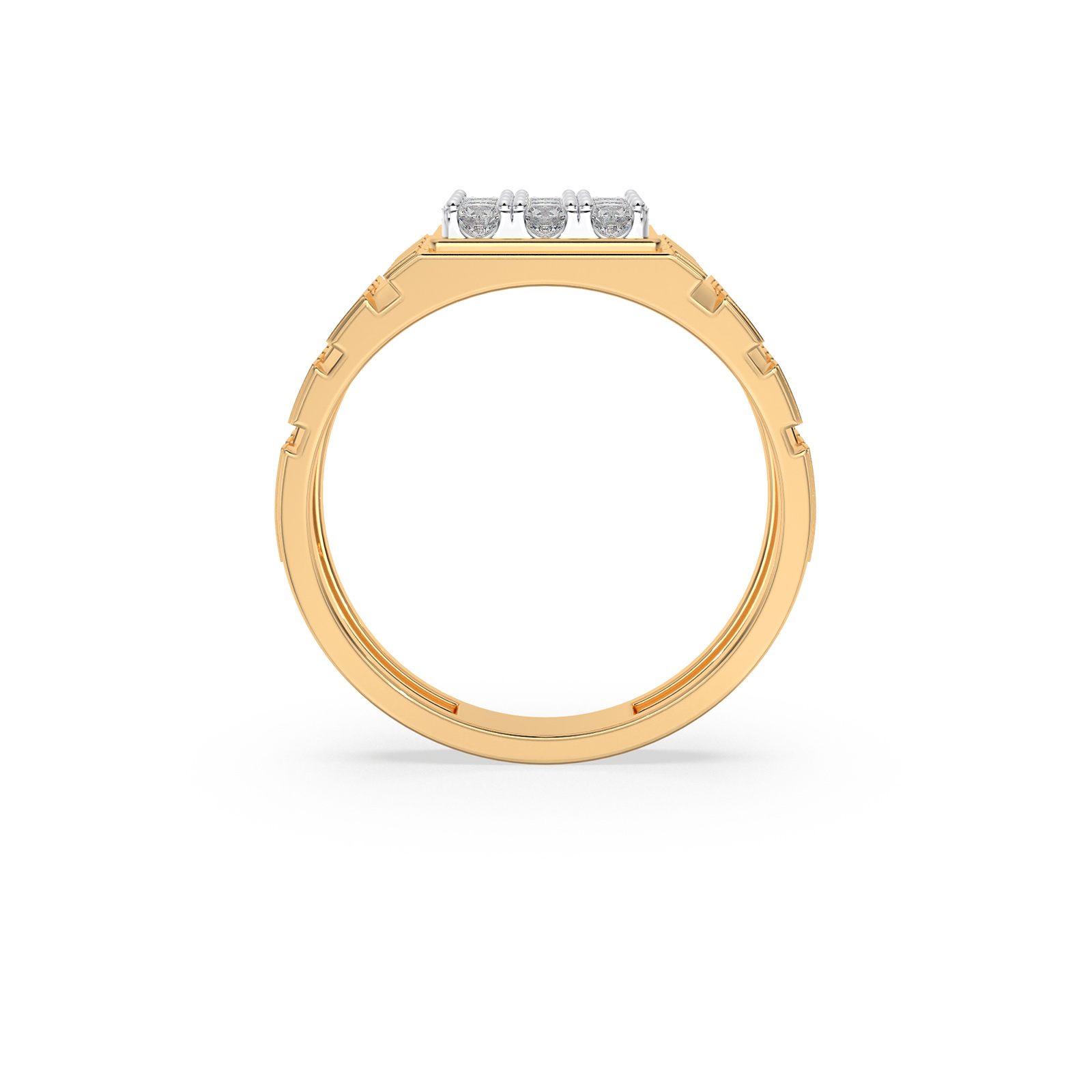 DIAMOND GENTS RING 18CT
