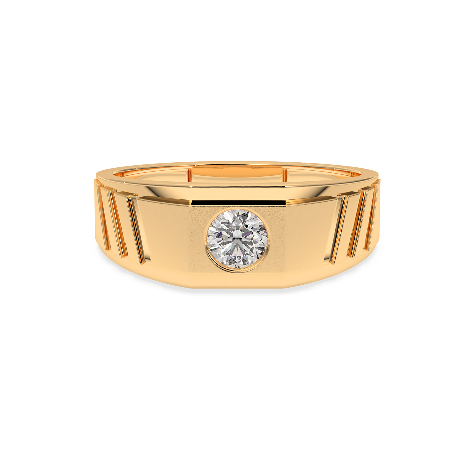 DIAMOND GENTS RING 18CT
