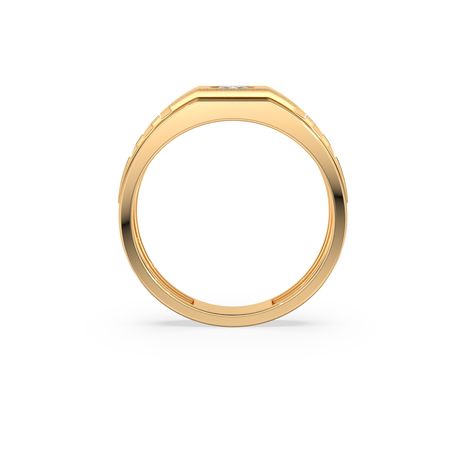 DIAMOND GENTS RING 18CT