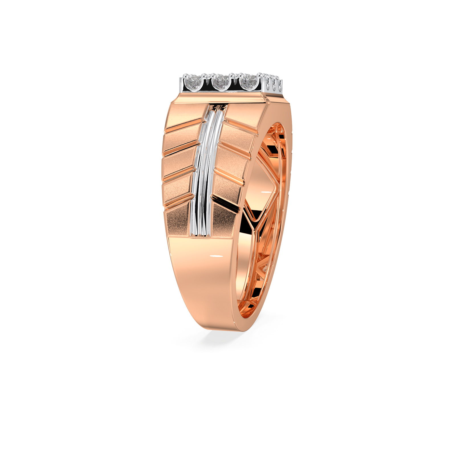 DIAMOND GENTS RING 18CT
