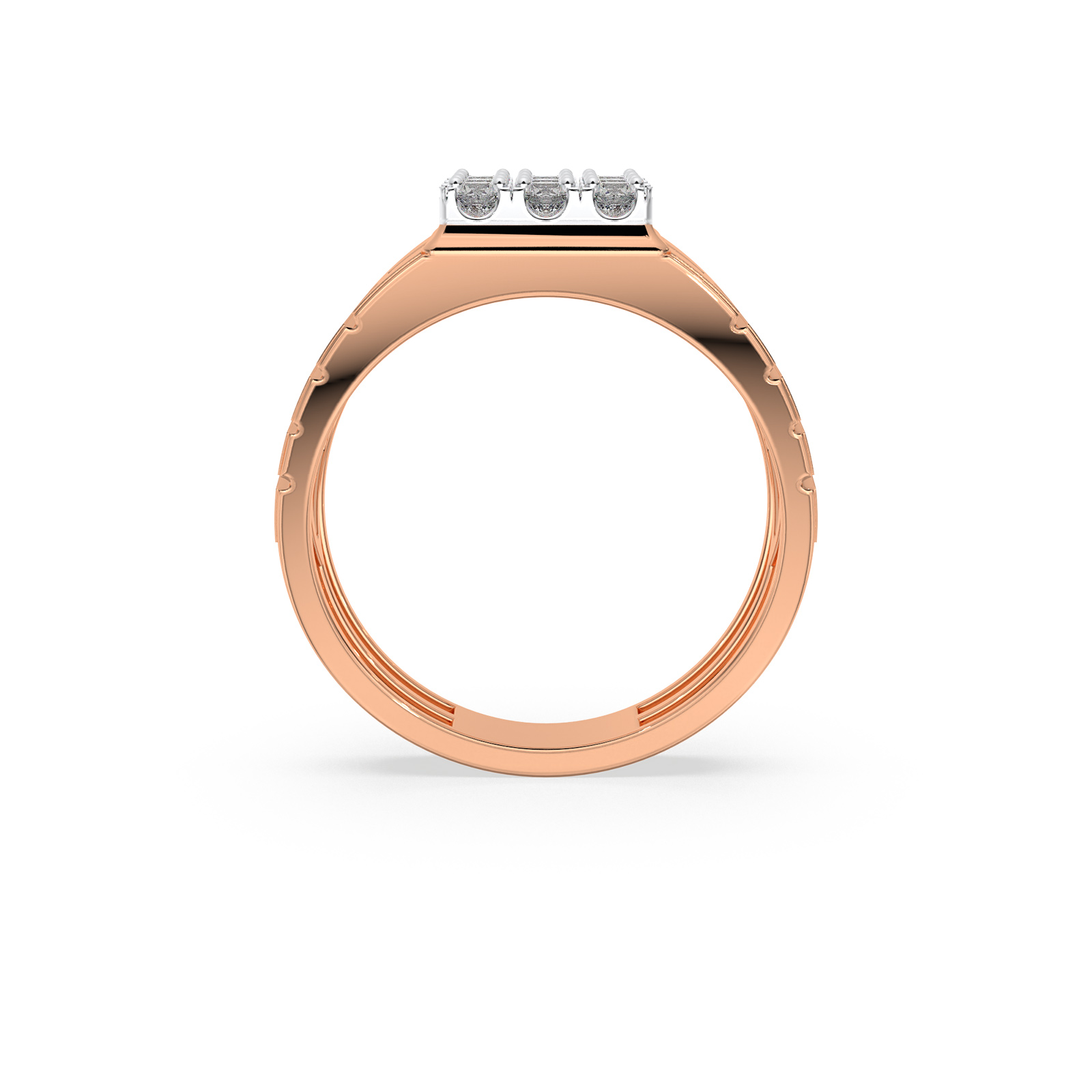 DIAMOND GENTS RING 18CT