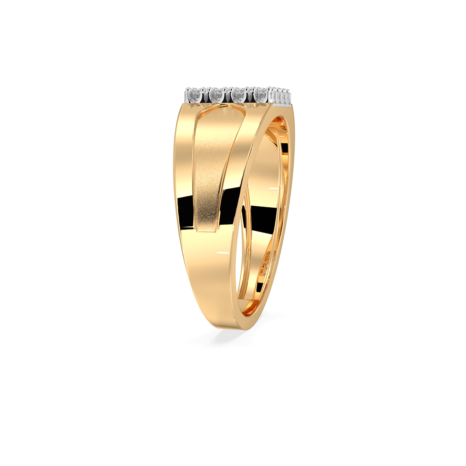DIAMOND GENTS RING 18CT