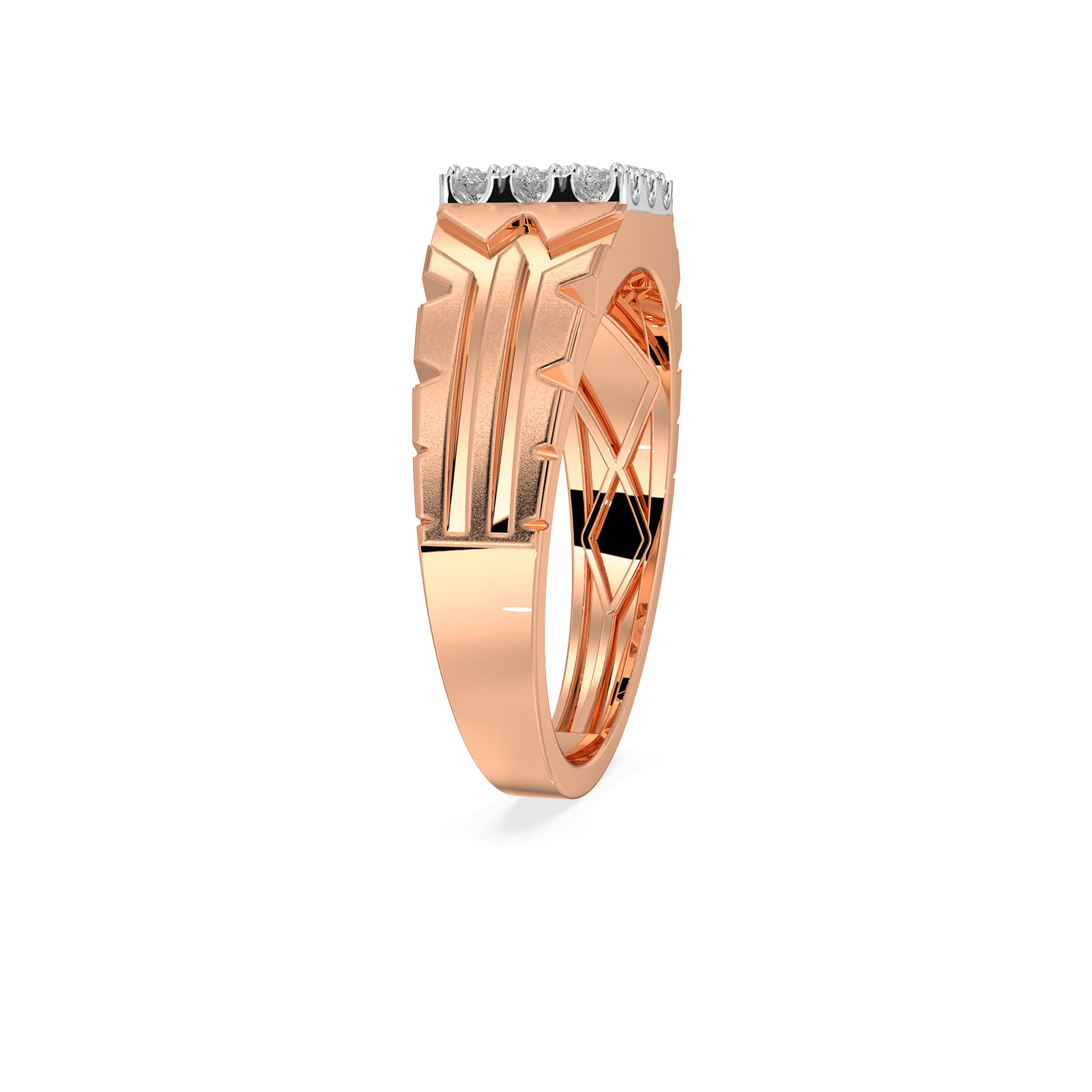 DIAMOND GENTS RING 18CT