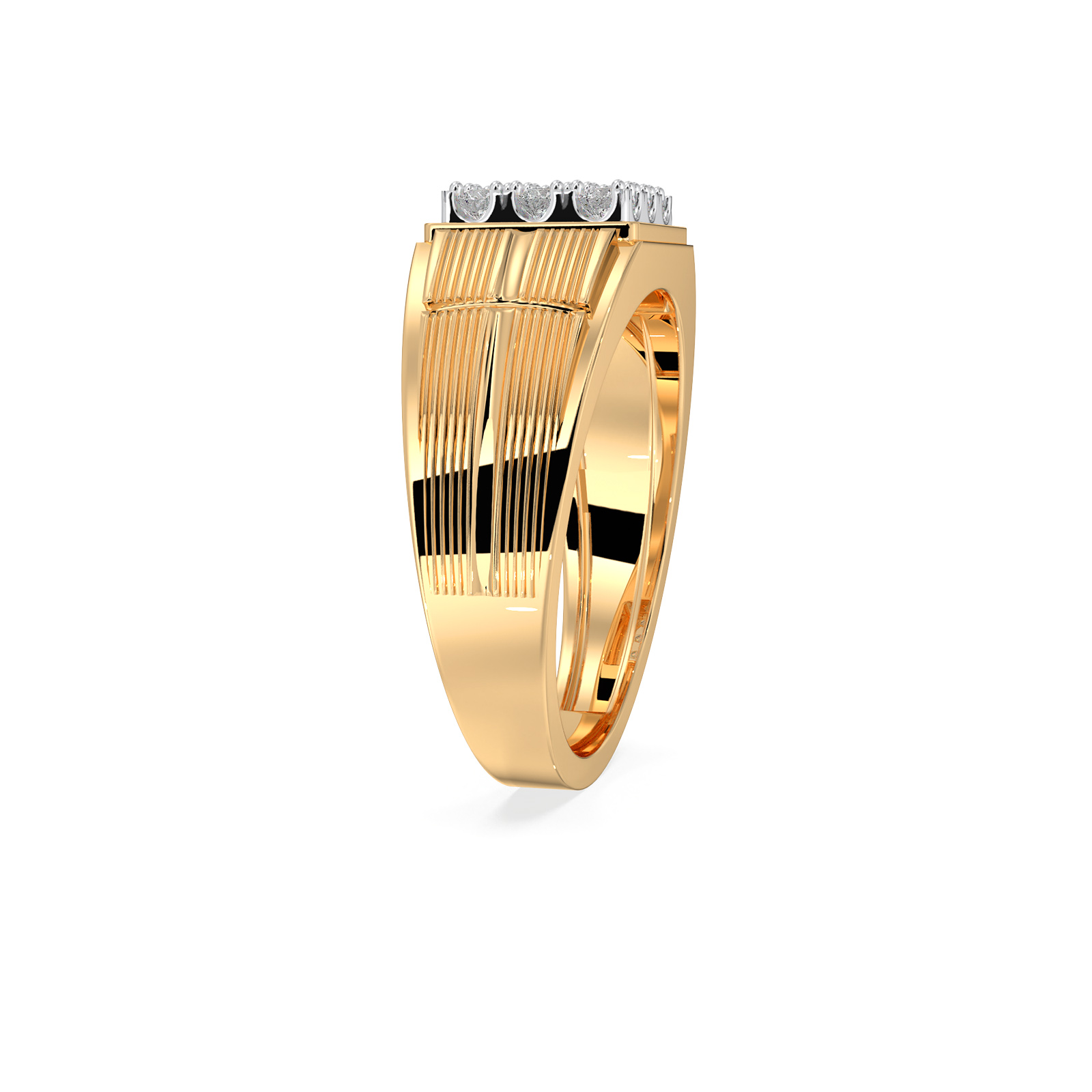 DIAMOND GENTS RING 18CT