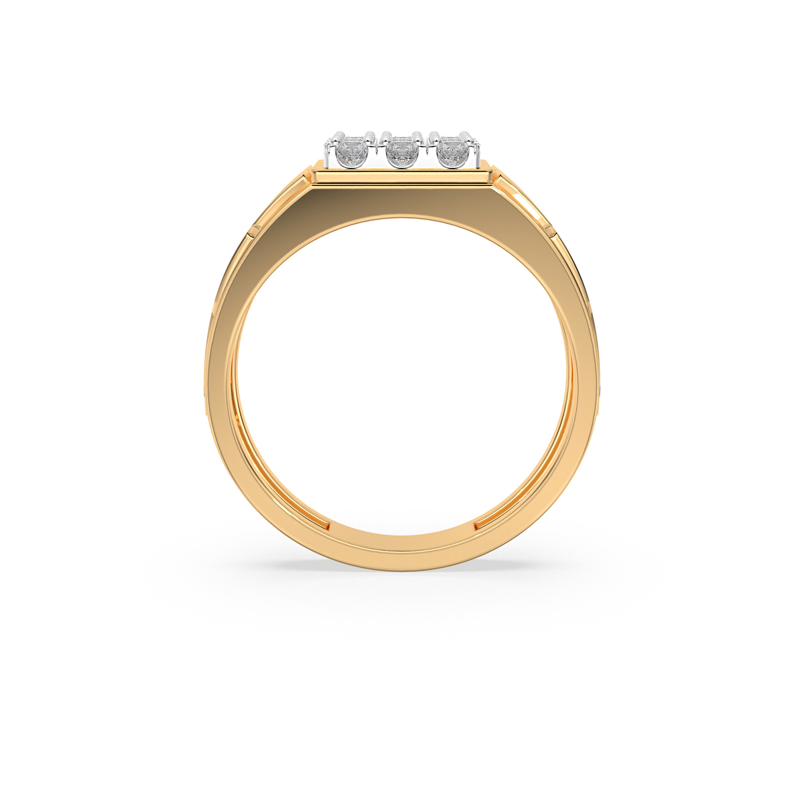 DIAMOND GENTS RING 18CT