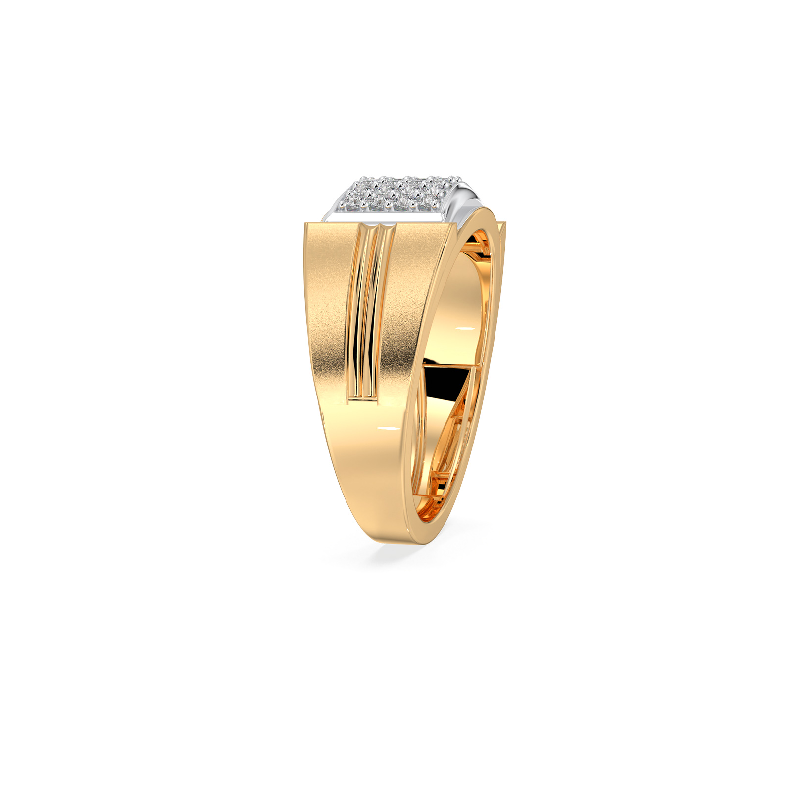 DIAMOND GENTS RING 18CT