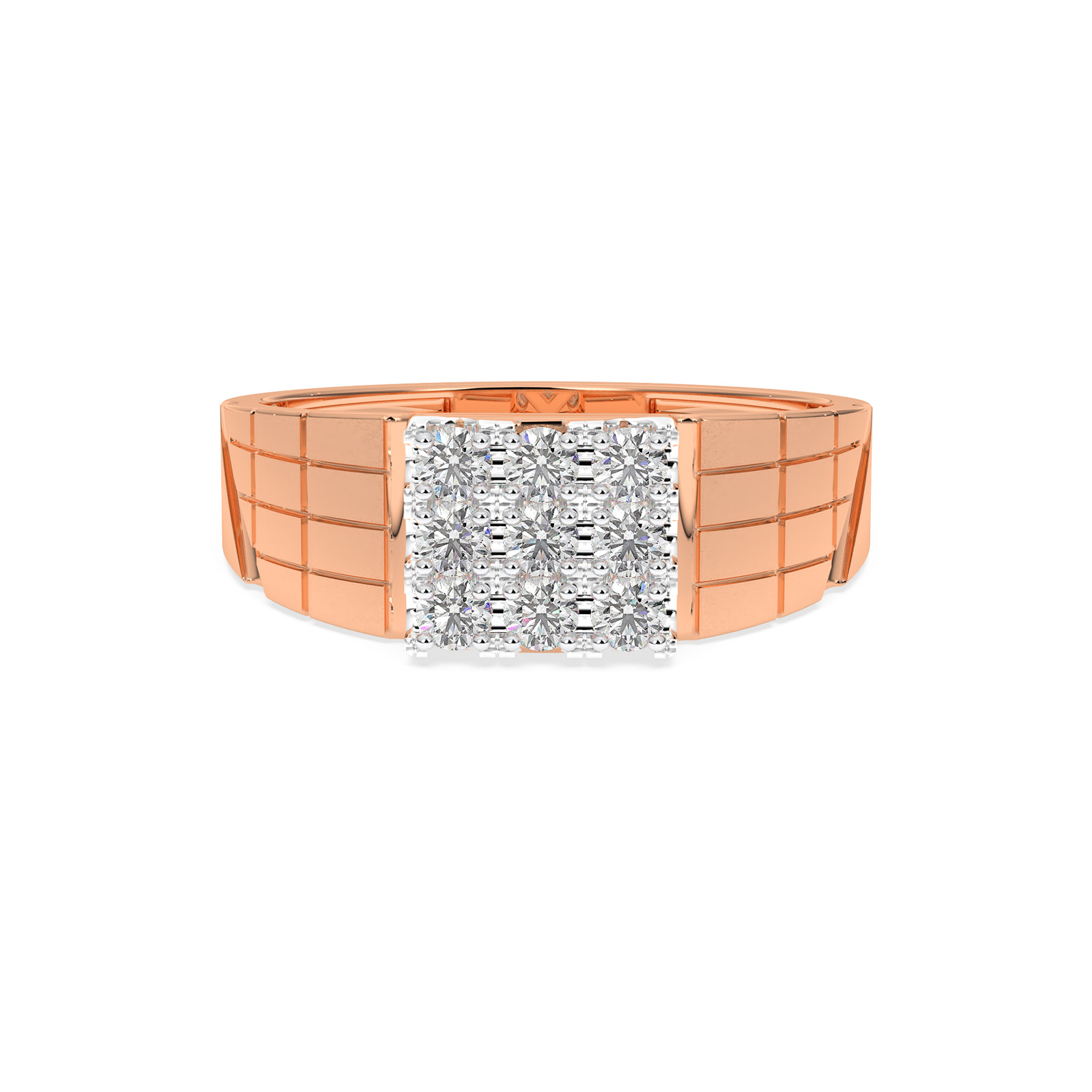 DIAMOND GENTS RING 18CT
