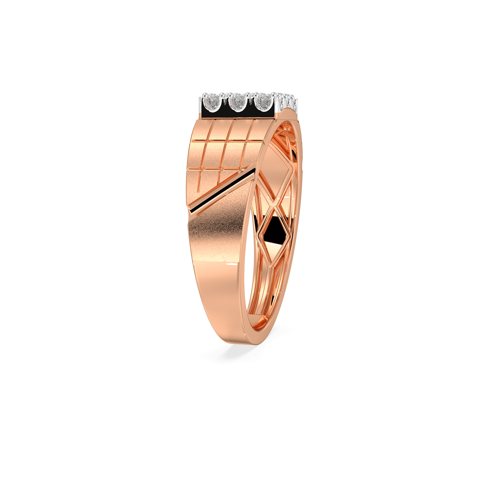 DIAMOND GENTS RING 18CT