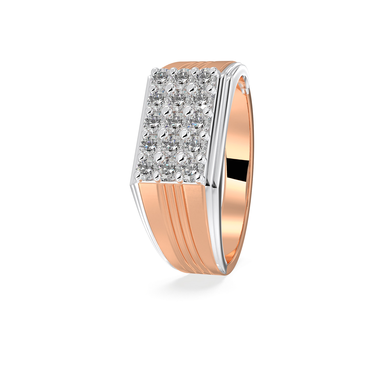 DIAMOND GENTS RING 18CT