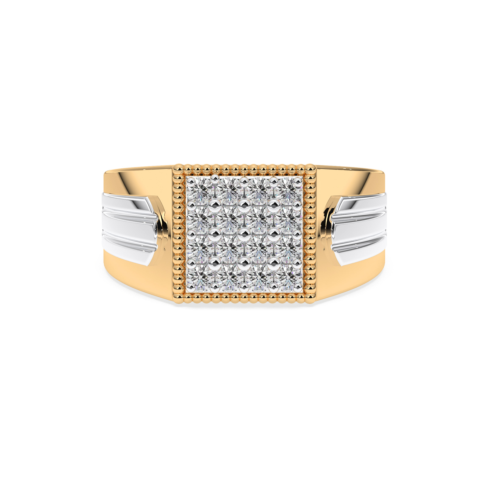 DIAMOND GENTS RING 18CT
