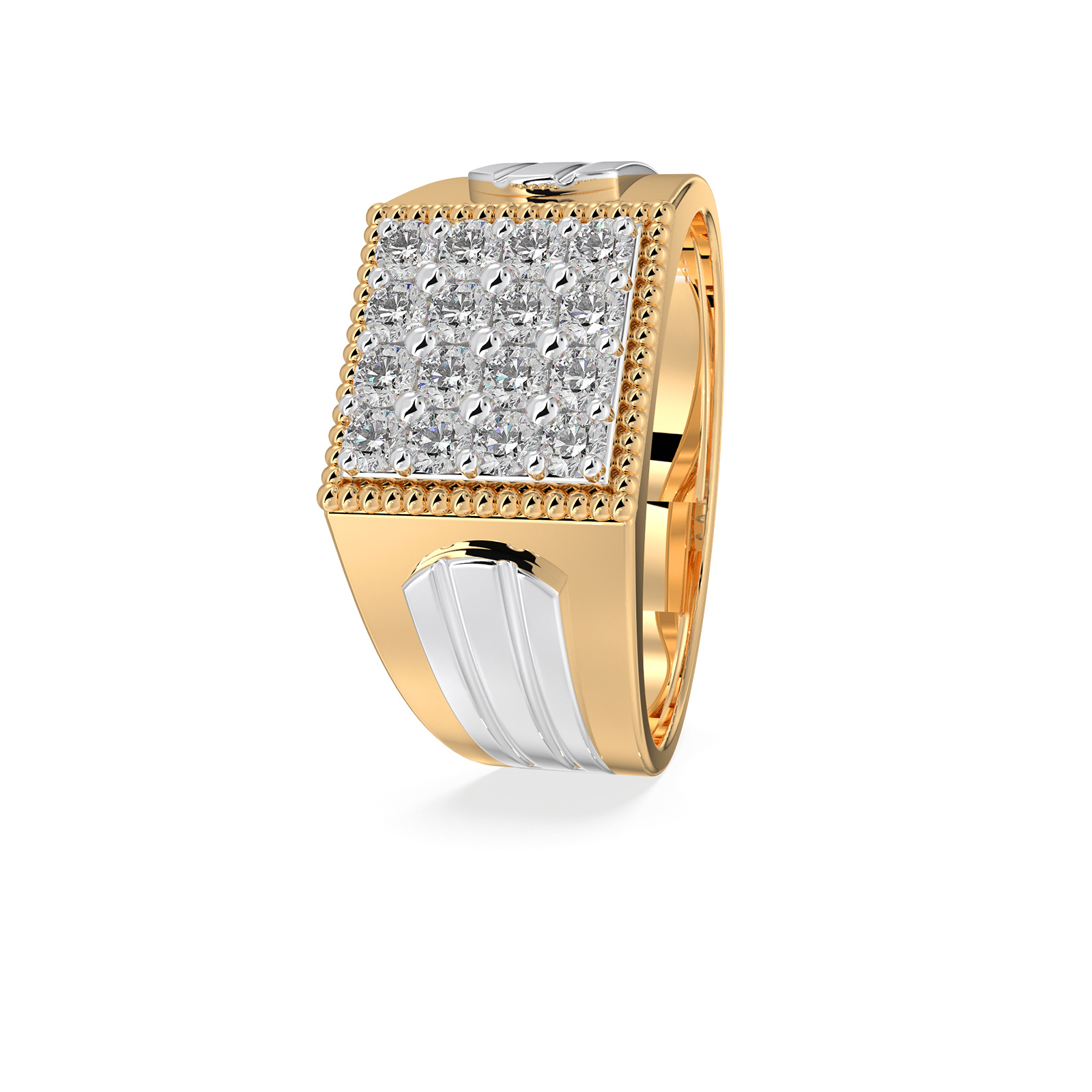 DIAMOND GENTS RING 18CT
