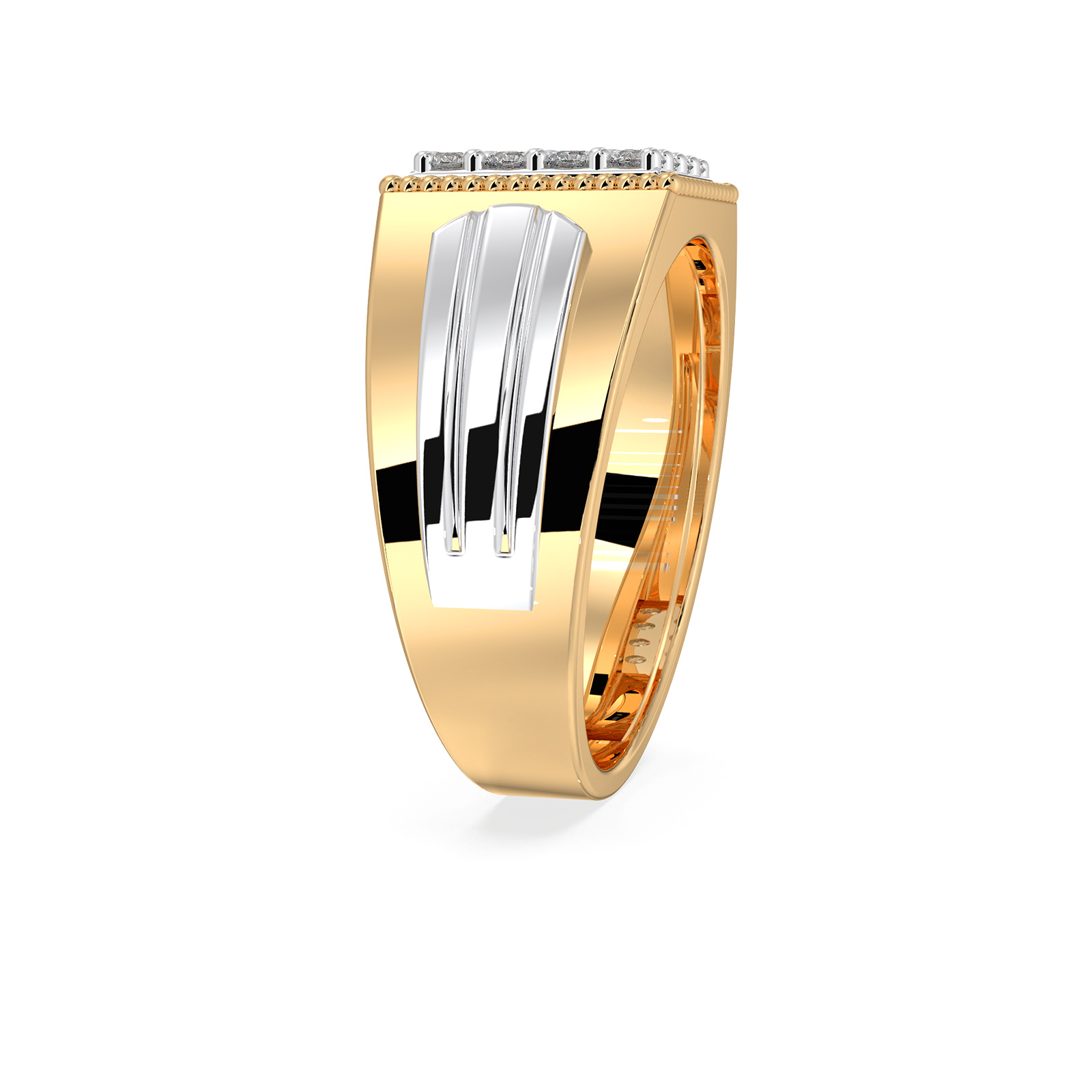 DIAMOND GENTS RING 18CT
