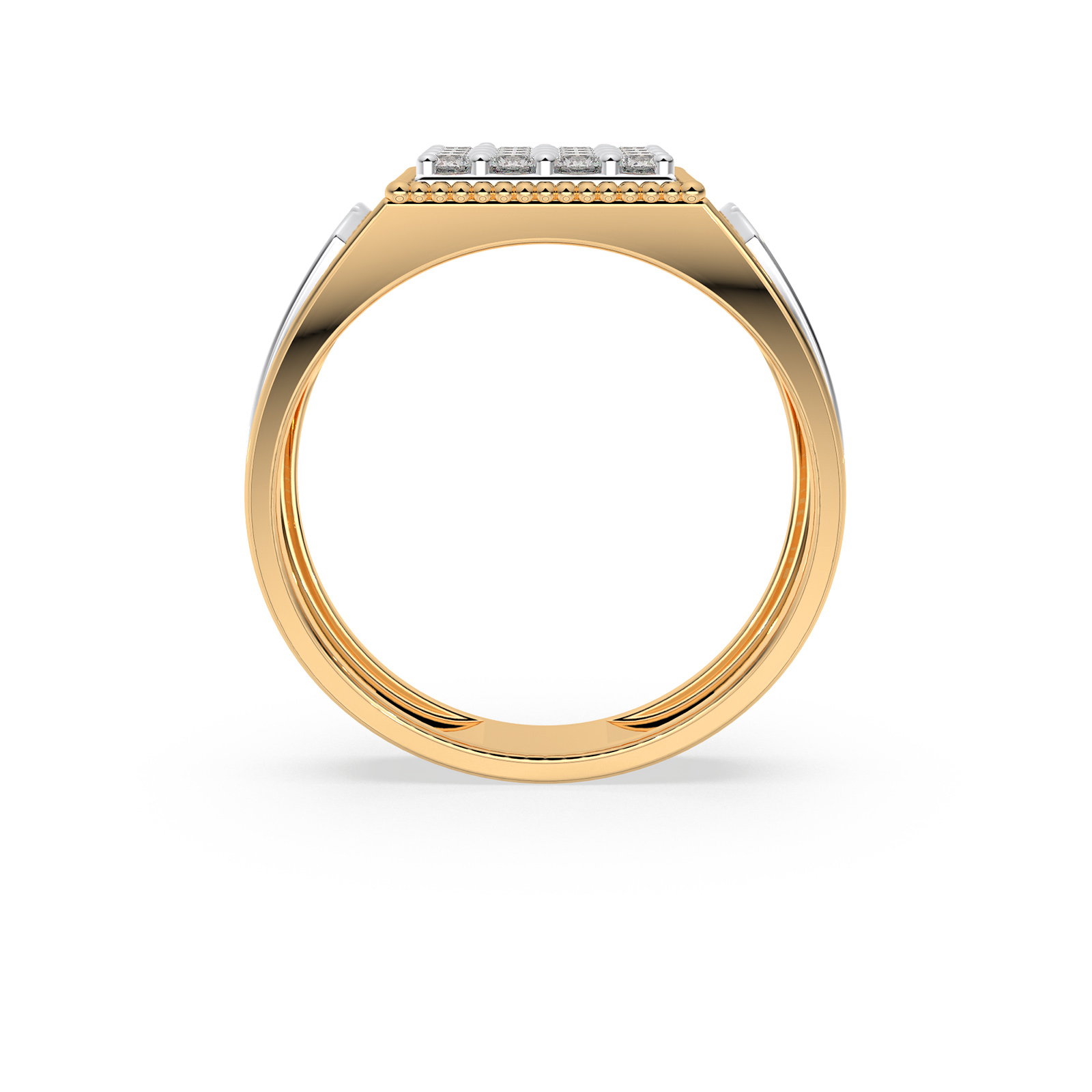 DIAMOND GENTS RING 18CT