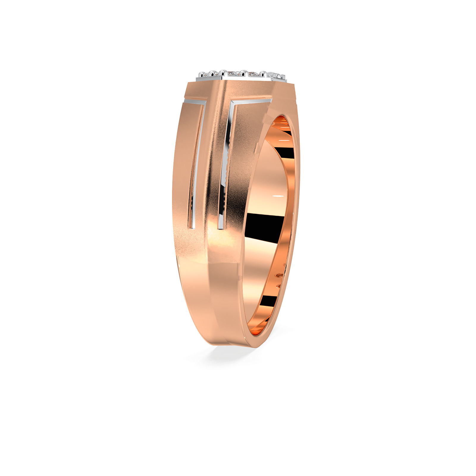 DIAMOND GENTS RING 18CT