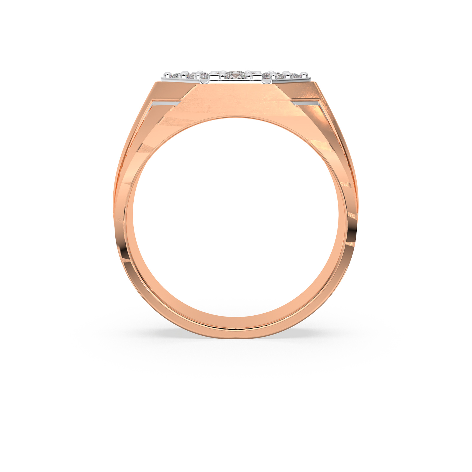 DIAMOND GENTS RING 18CT