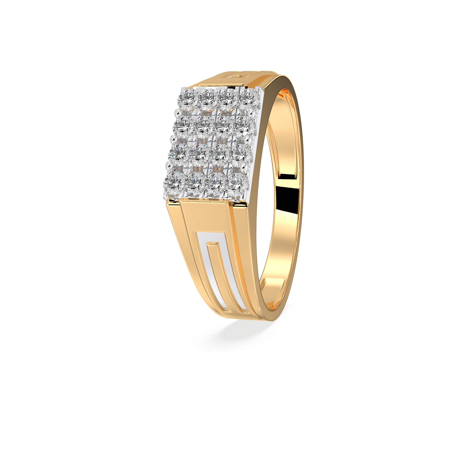 DIAMOND GENTS RING 18CT
