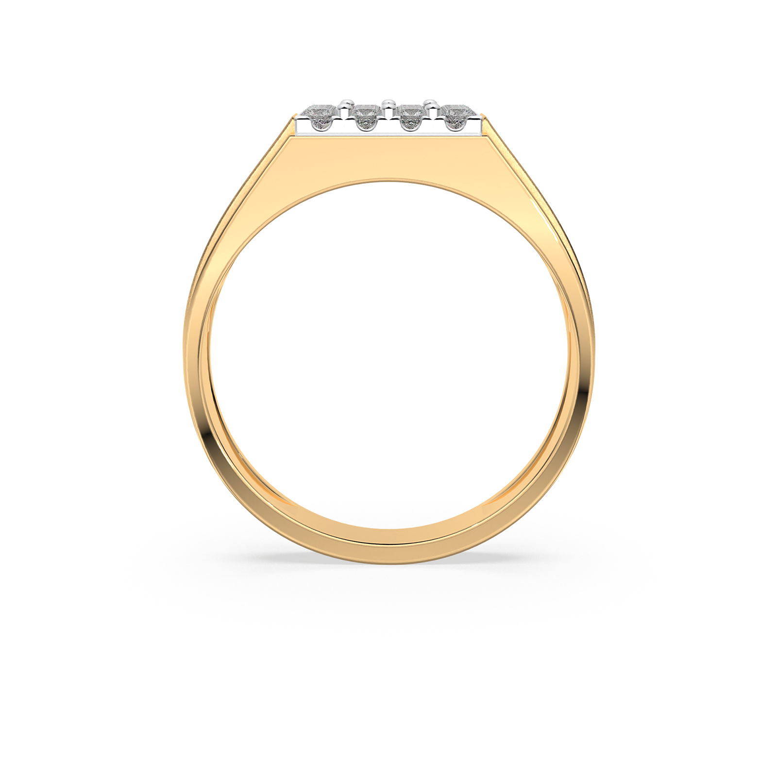 DIAMOND GENTS RING 18CT