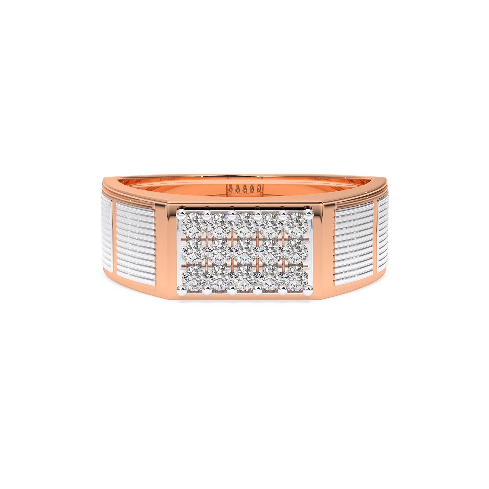DIAMOND GENTS RING 18CT