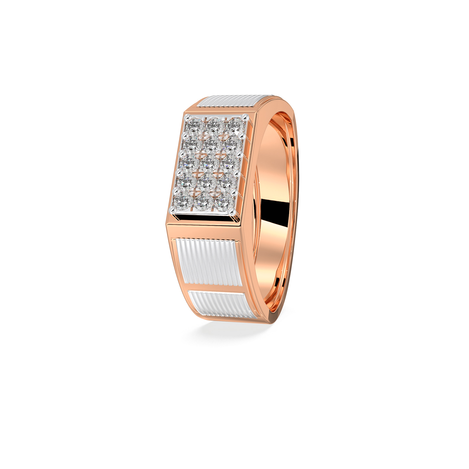 DIAMOND GENTS RING 18CT