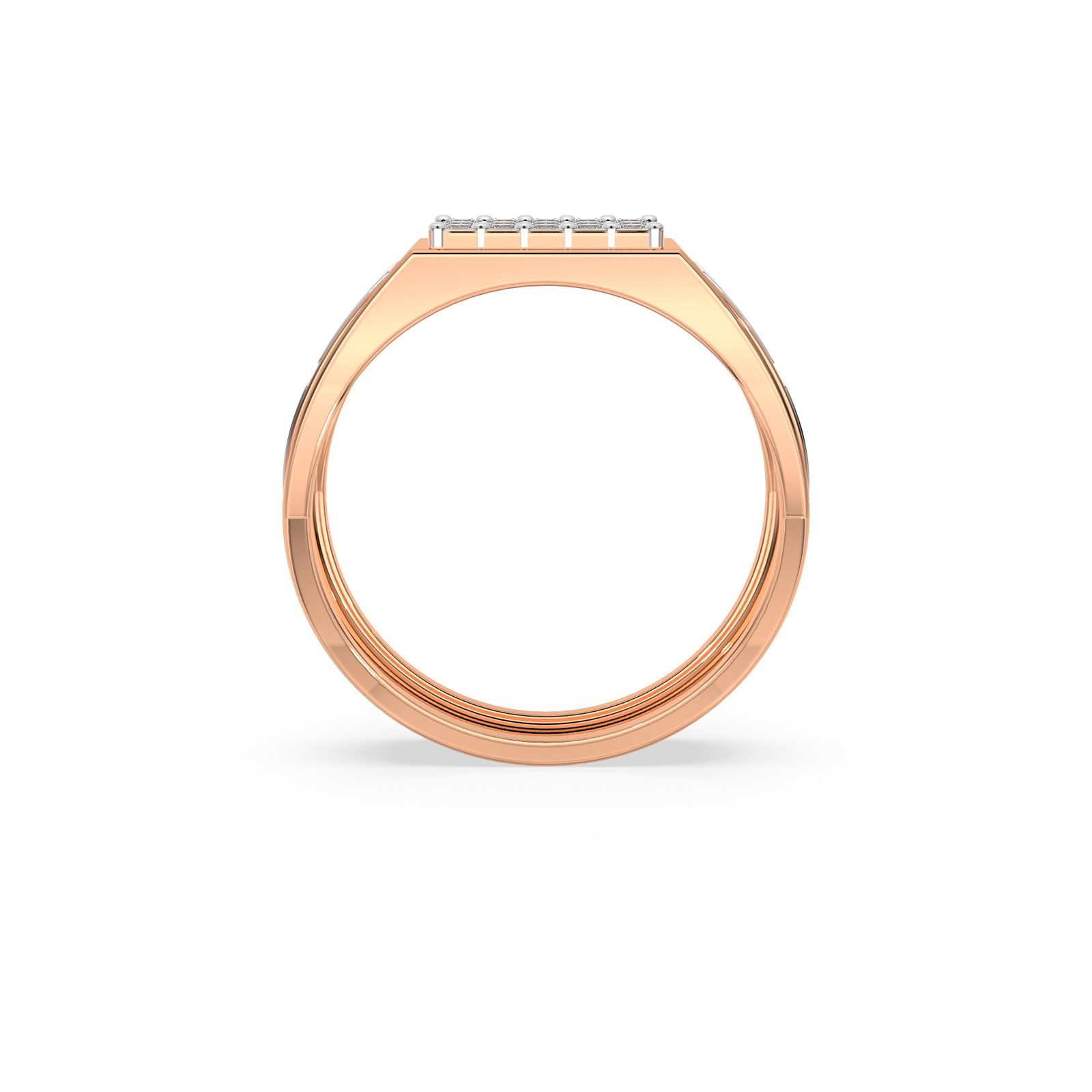 DIAMOND GENTS RING 18CT