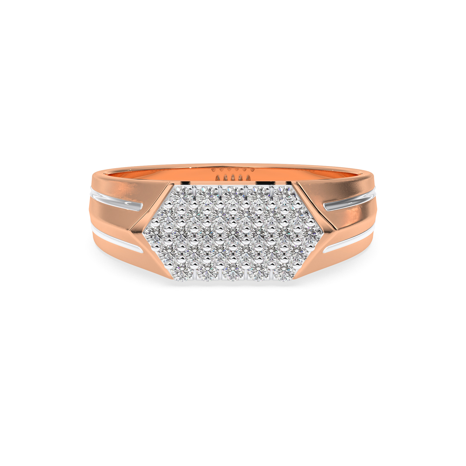 DIAMOND GENTS RING 18CT