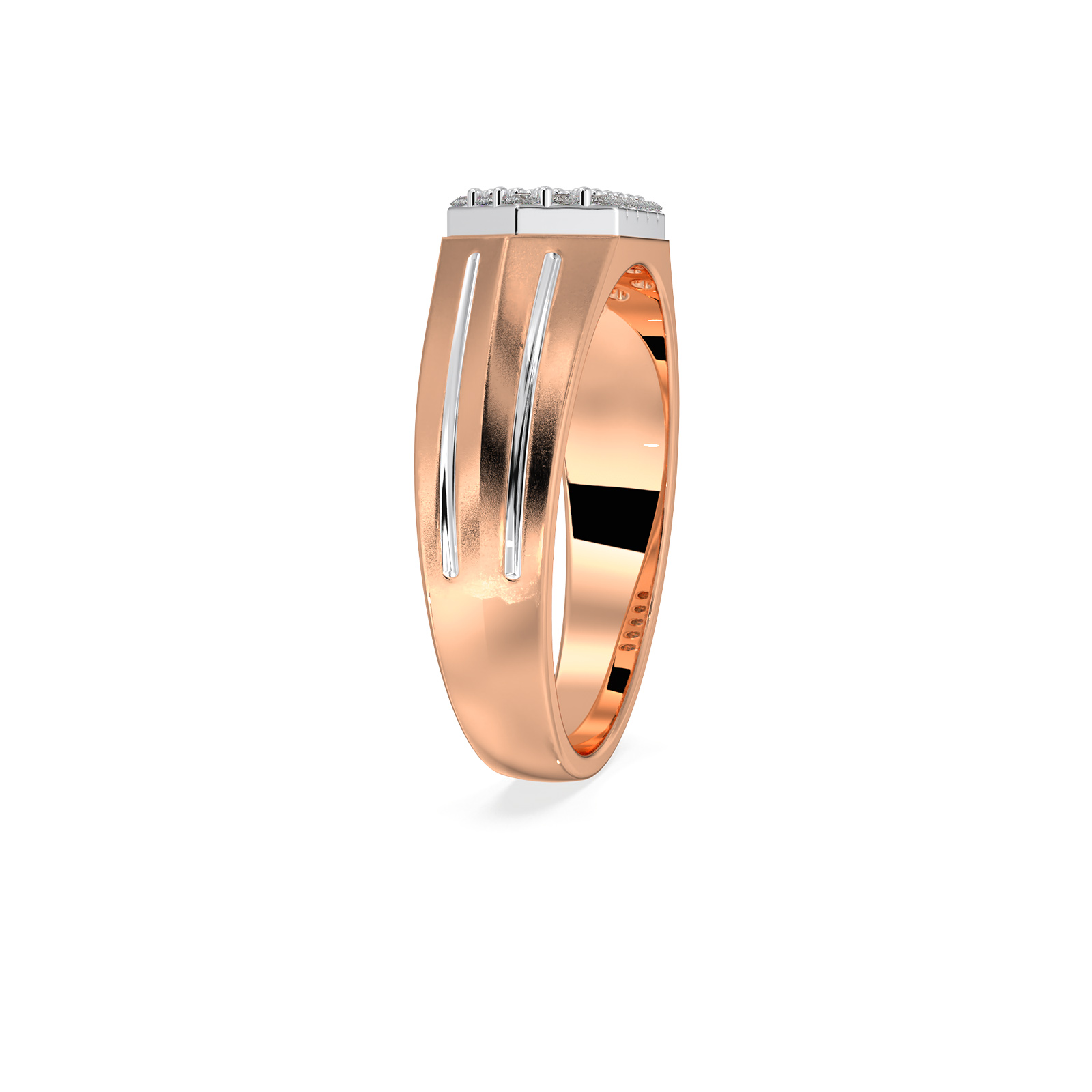 DIAMOND GENTS RING 18CT