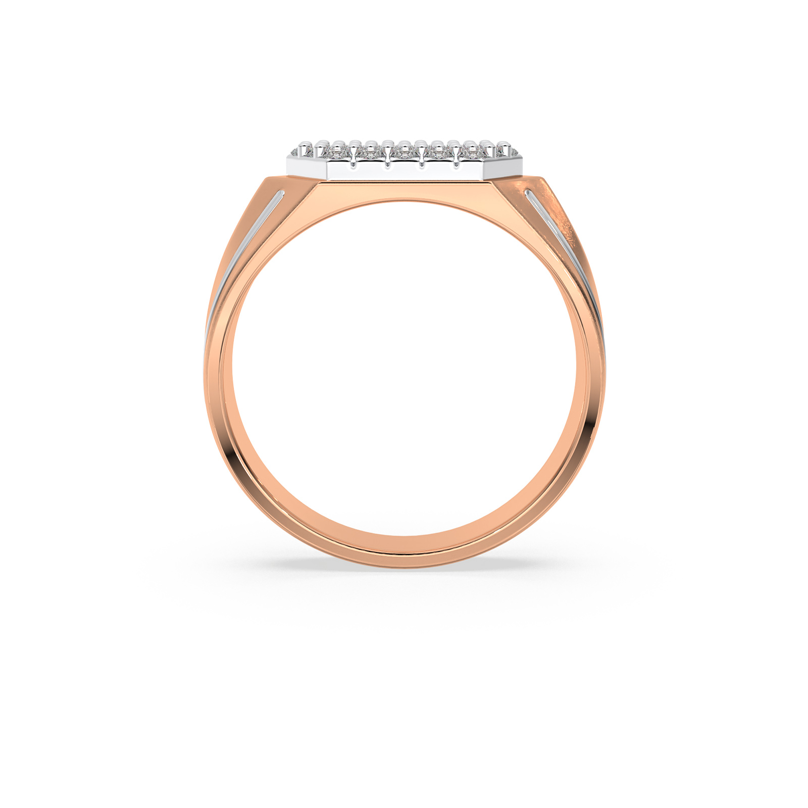 DIAMOND GENTS RING 18CT