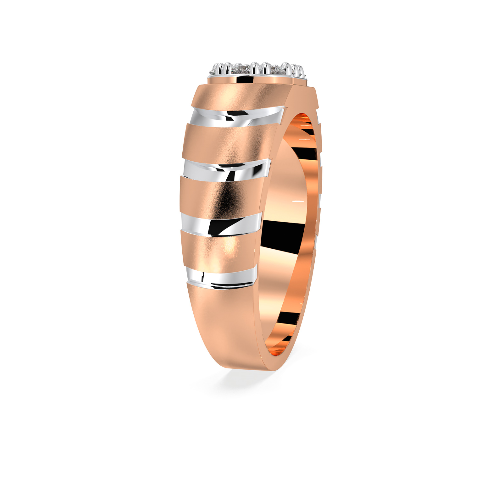 DIAMOND GENTS RING 18CT