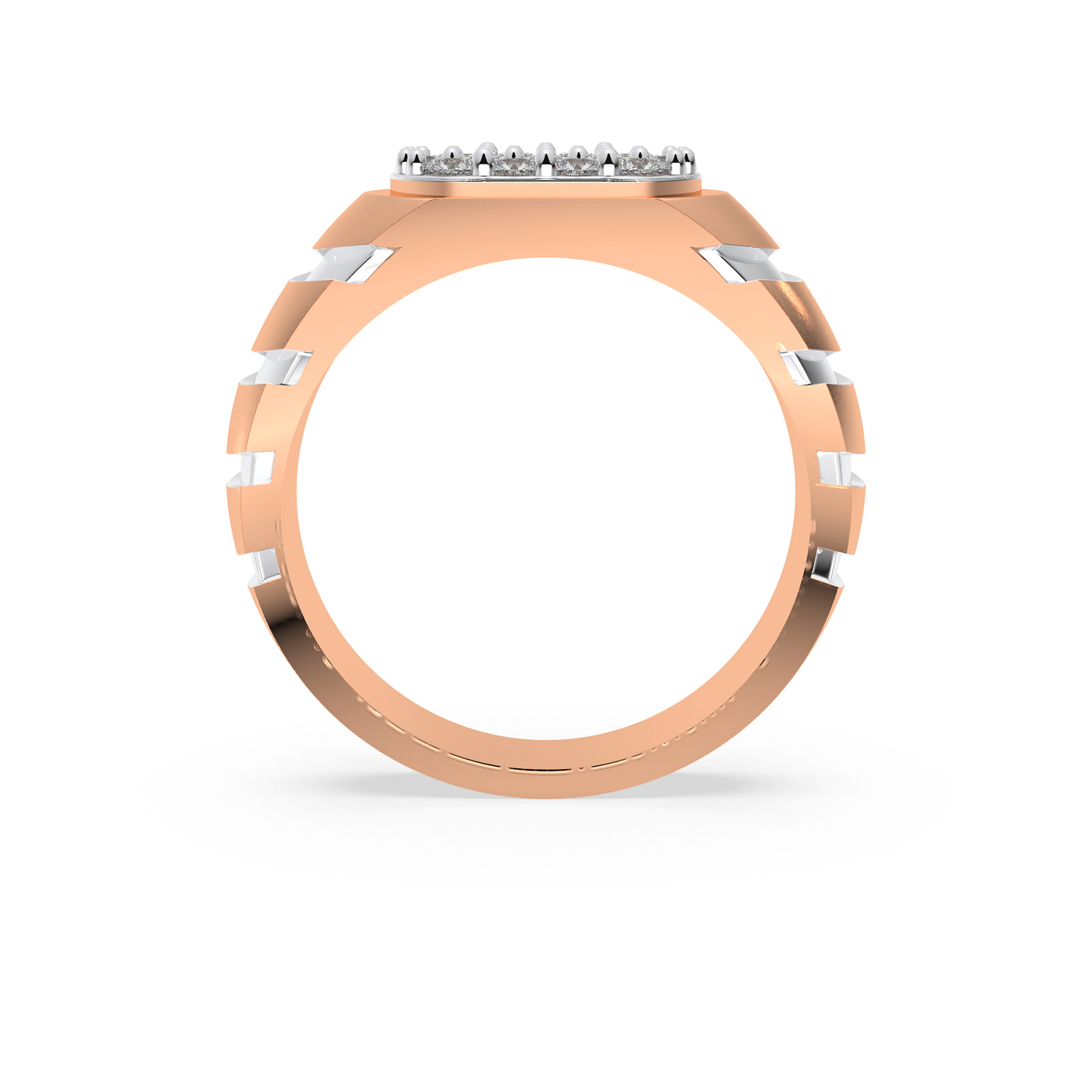 DIAMOND GENTS RING 18CT