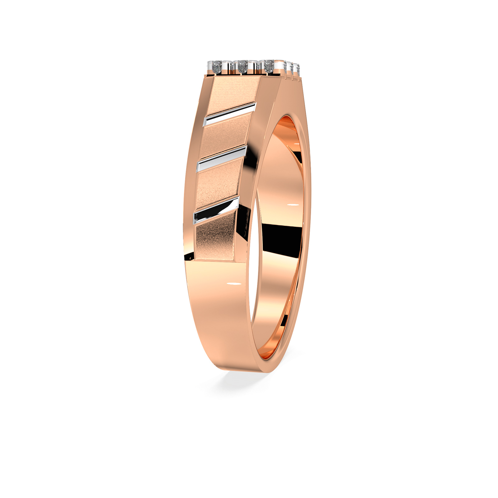 DIAMOND GENTS RING 18CT