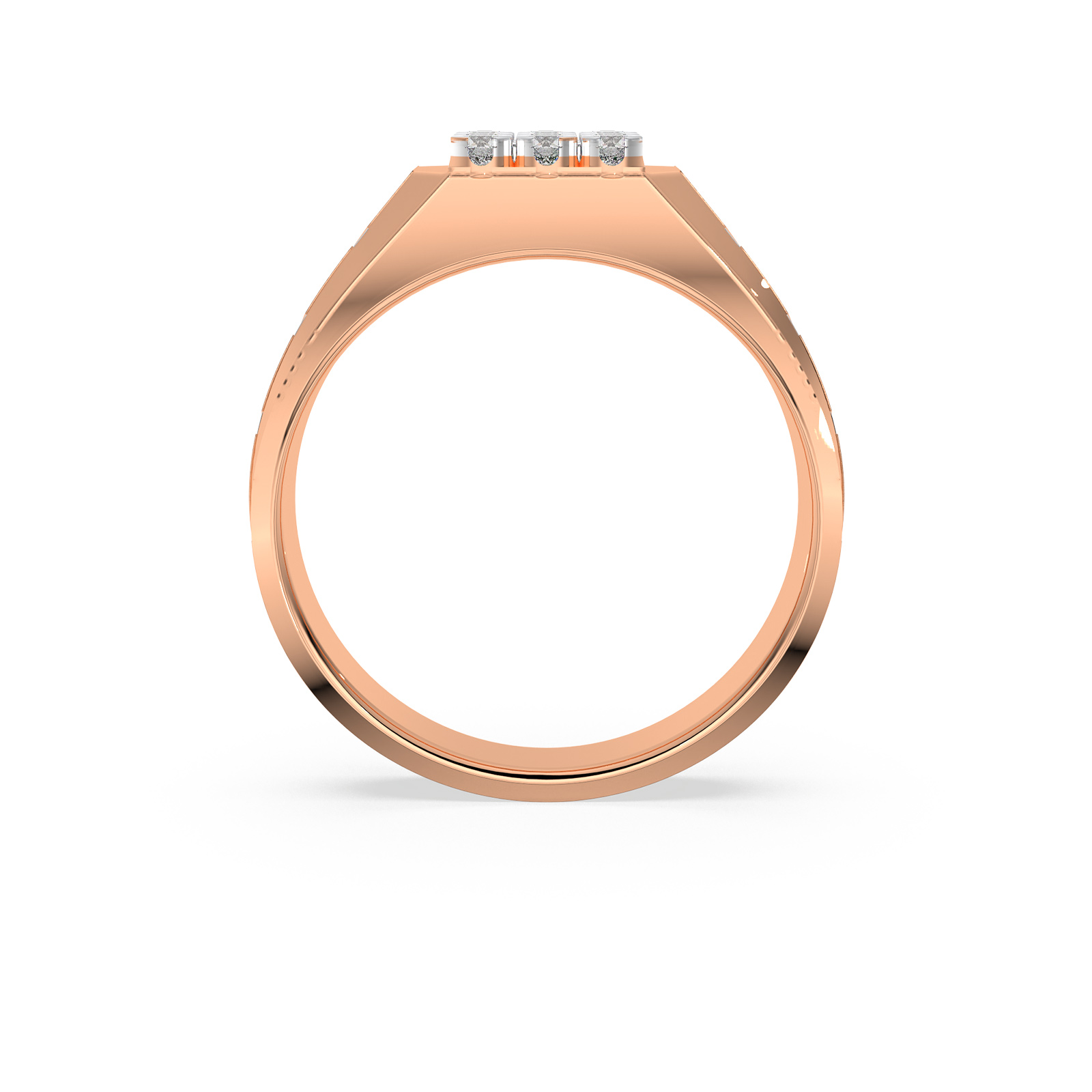 DIAMOND GENTS RING 18CT