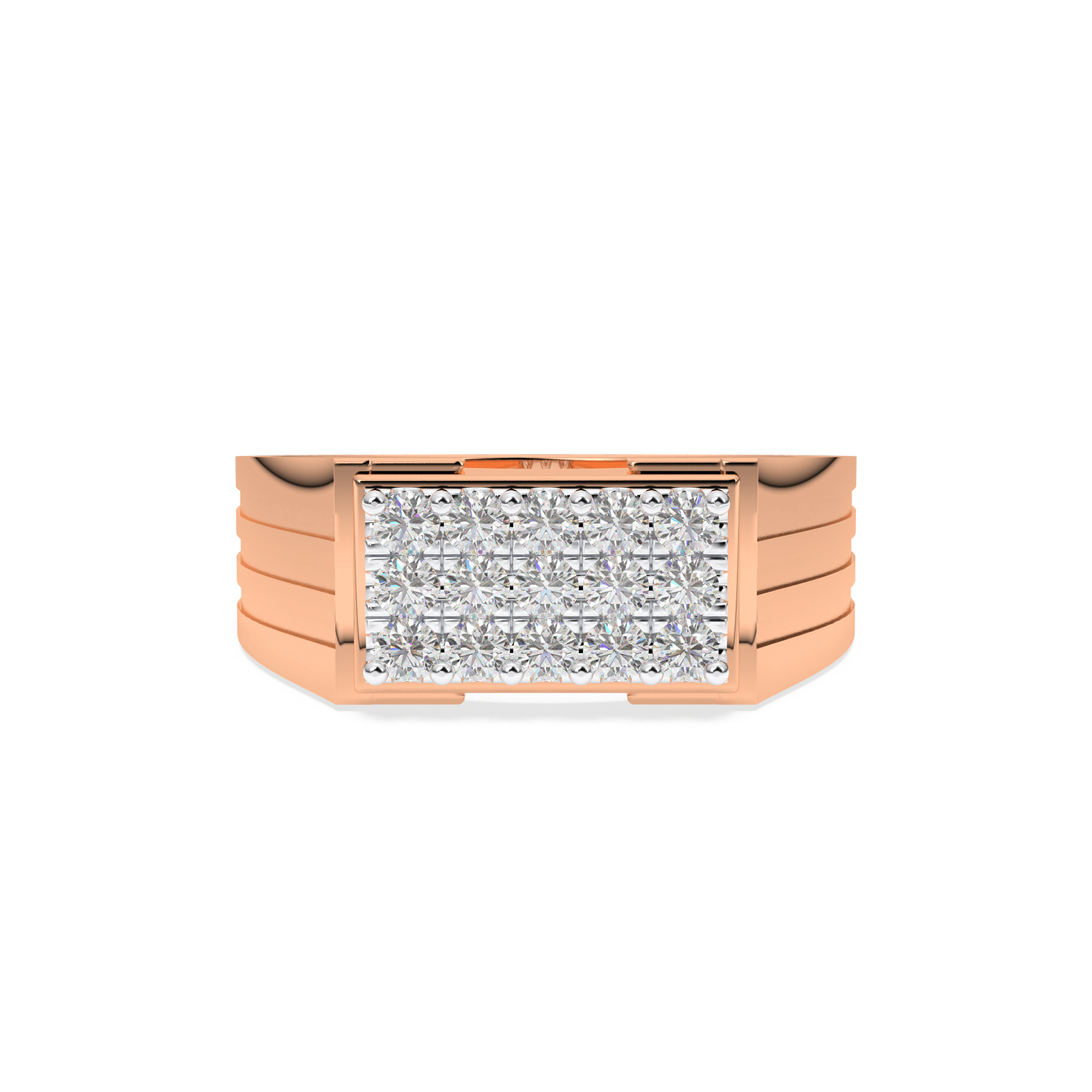 DIAMOND GENTS RING 18CT