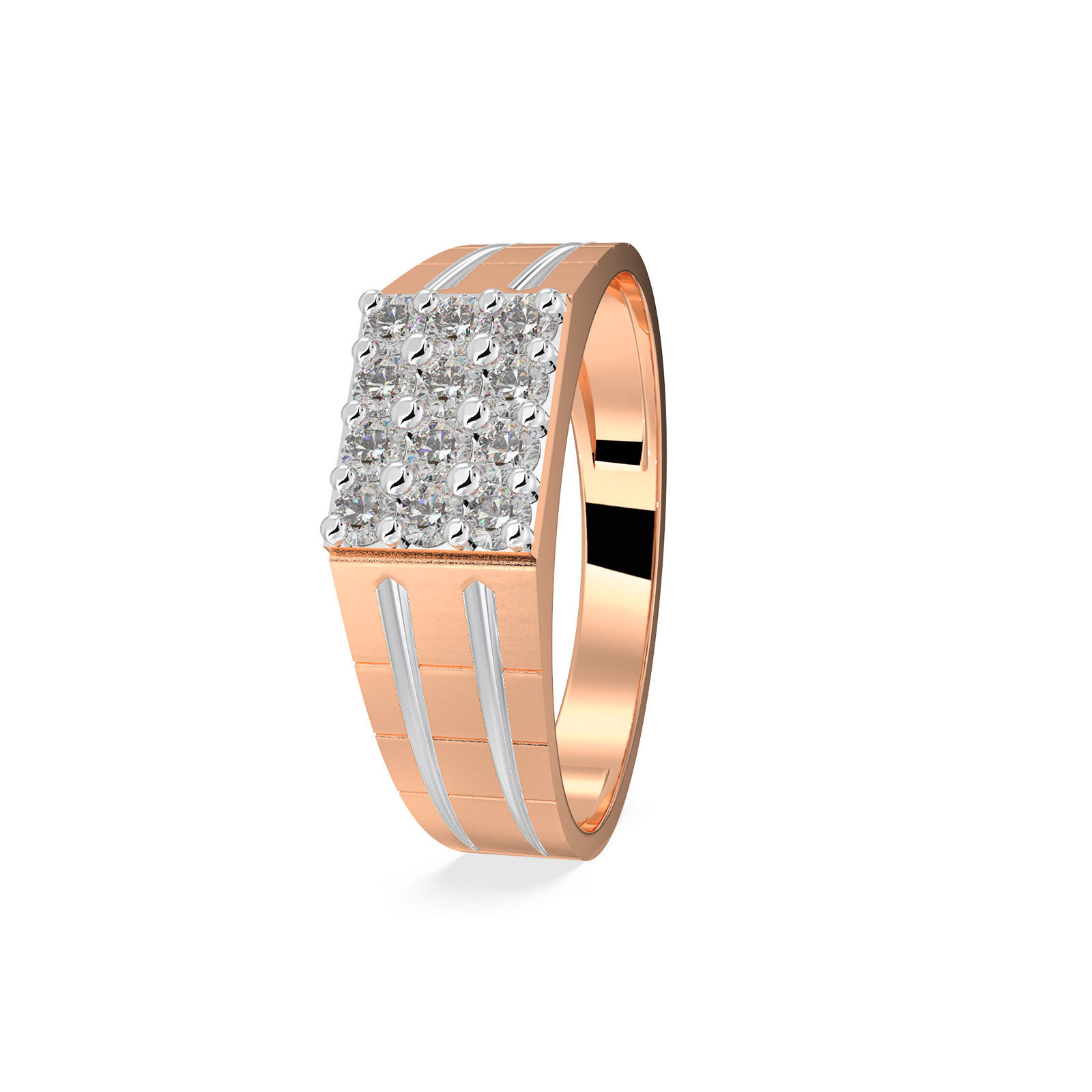 DIAMOND GENTS RING 18CT