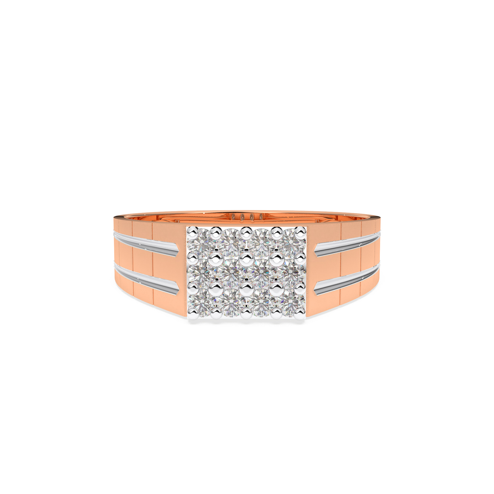 DIAMOND GENTS RING 18CT