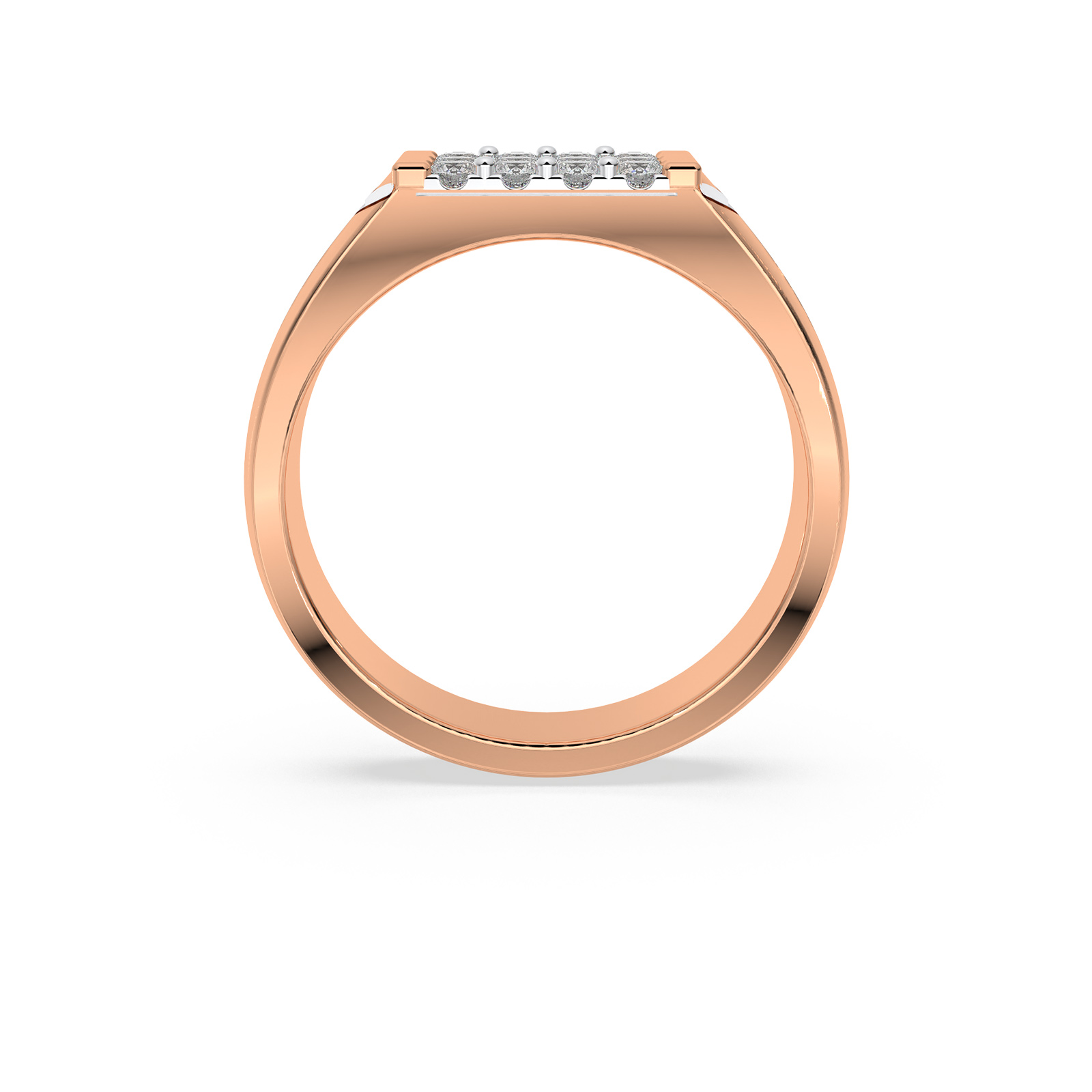 DIAMOND GENTS RING 18CT