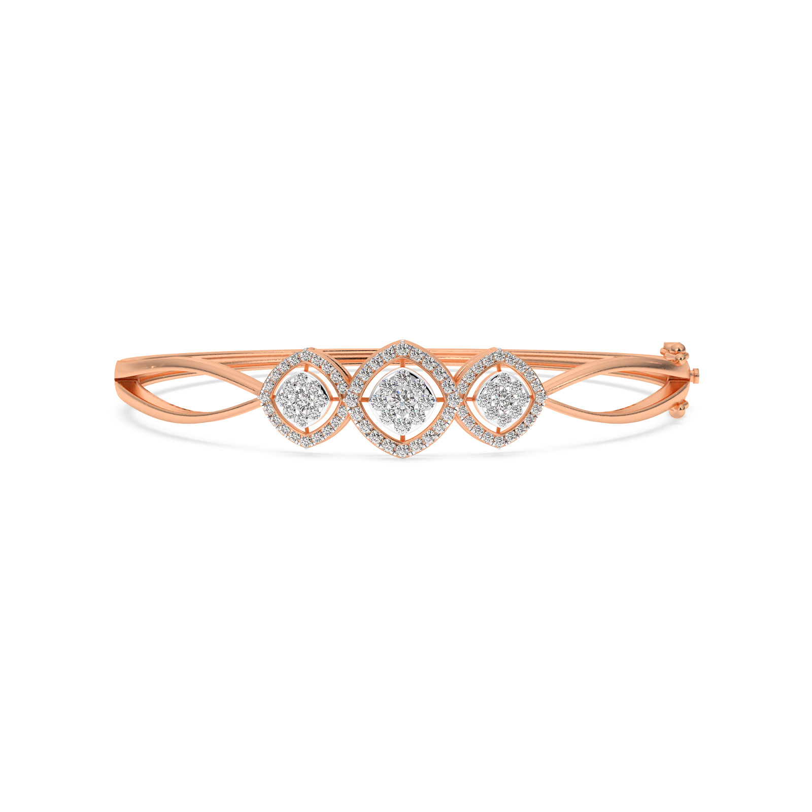 DIAMOND LADIES BRACELET 9CT