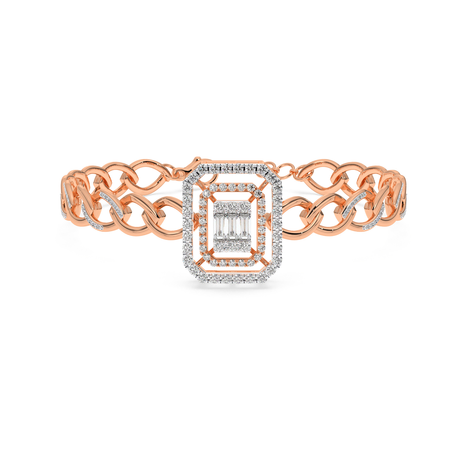 DIAMOND LADIES BRACELET 18CT