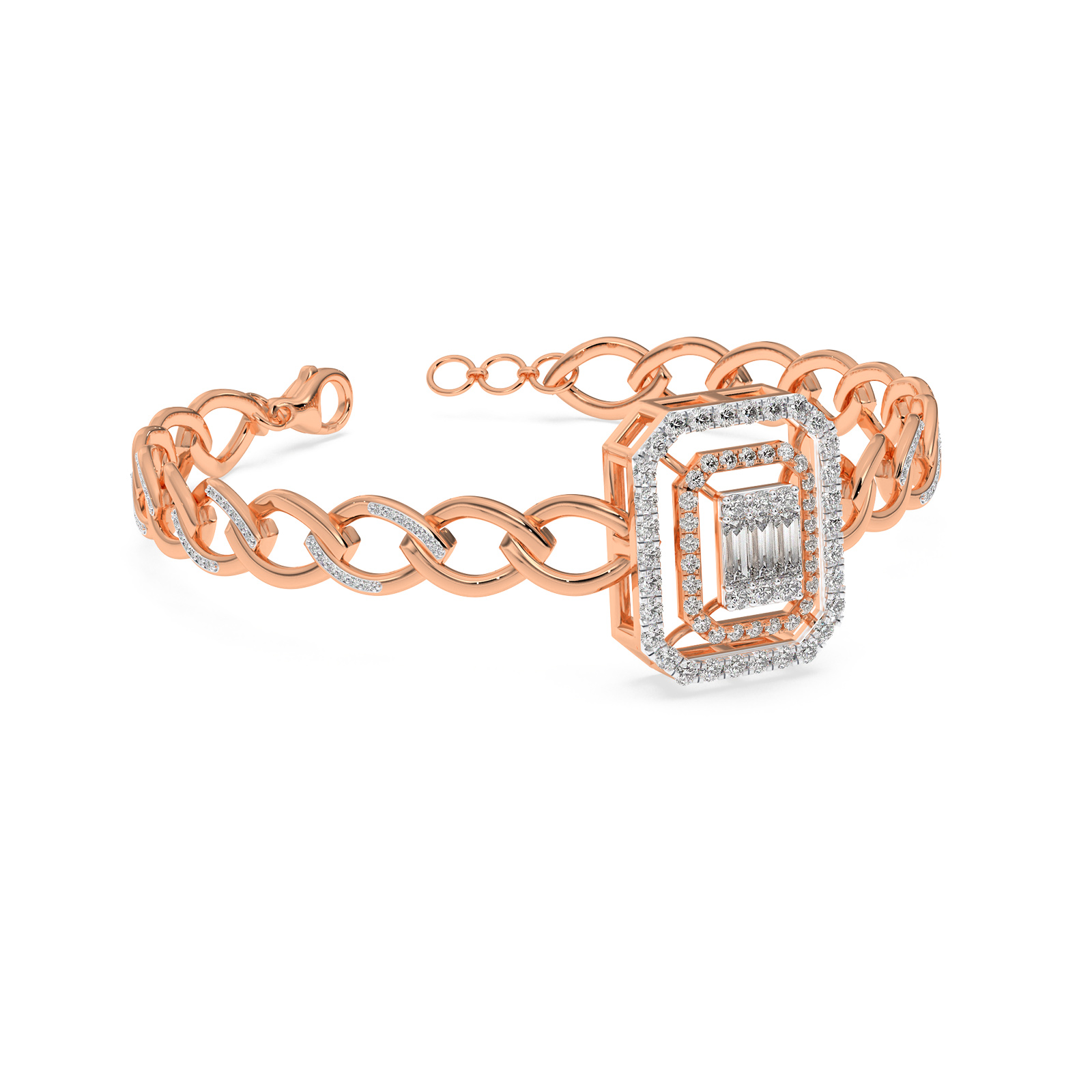 DIAMOND LADIES BRACELET 18CT