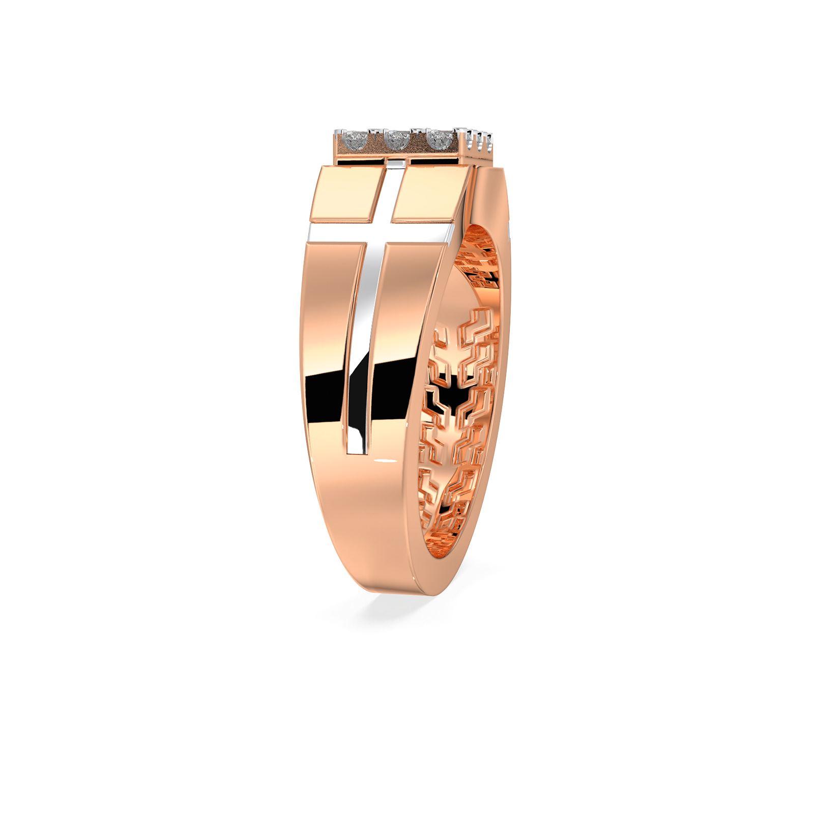 DIAMOND GENTS RING 18CT
